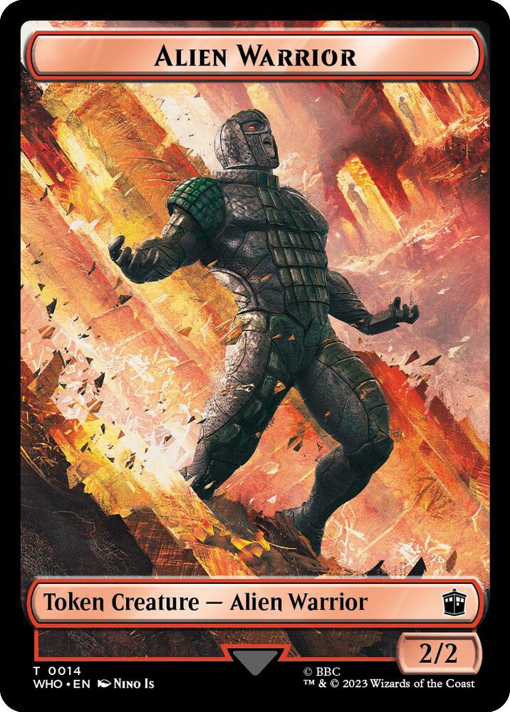 Alien Rhino // Alien Warrior Token (TWHO) - Image 2