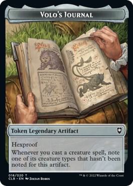 Treasure // Volo's Journal Token (TCLB) - Image 2