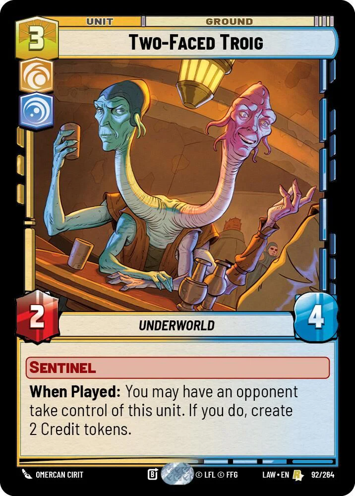 Two-Faced Troig - 92/264 - Rare