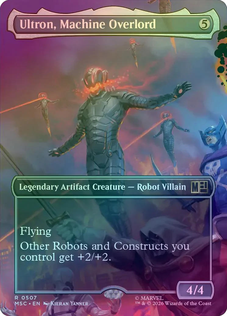 Ultron, Machine Overlord - Borderless Scene: Villains Unleashed (Foil) (MSC)