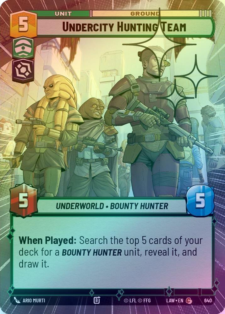 Undercity Hunting Team (Hyperspace Foil) - 640 - Common (Foil)