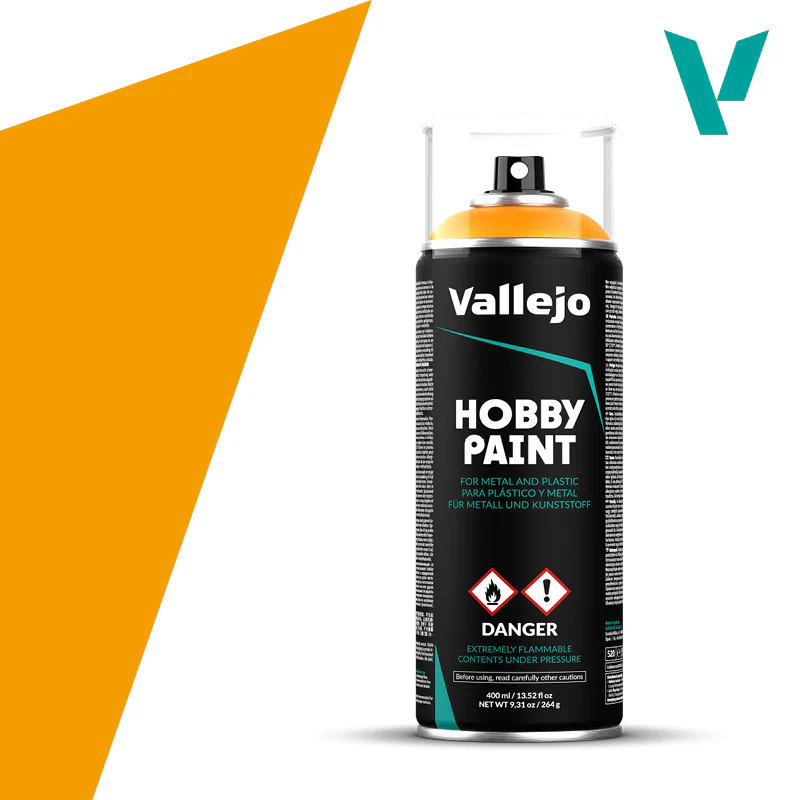 Vallejo - Aerosol - Hobby Paint - Sun Yellow [28.018] (400ml)