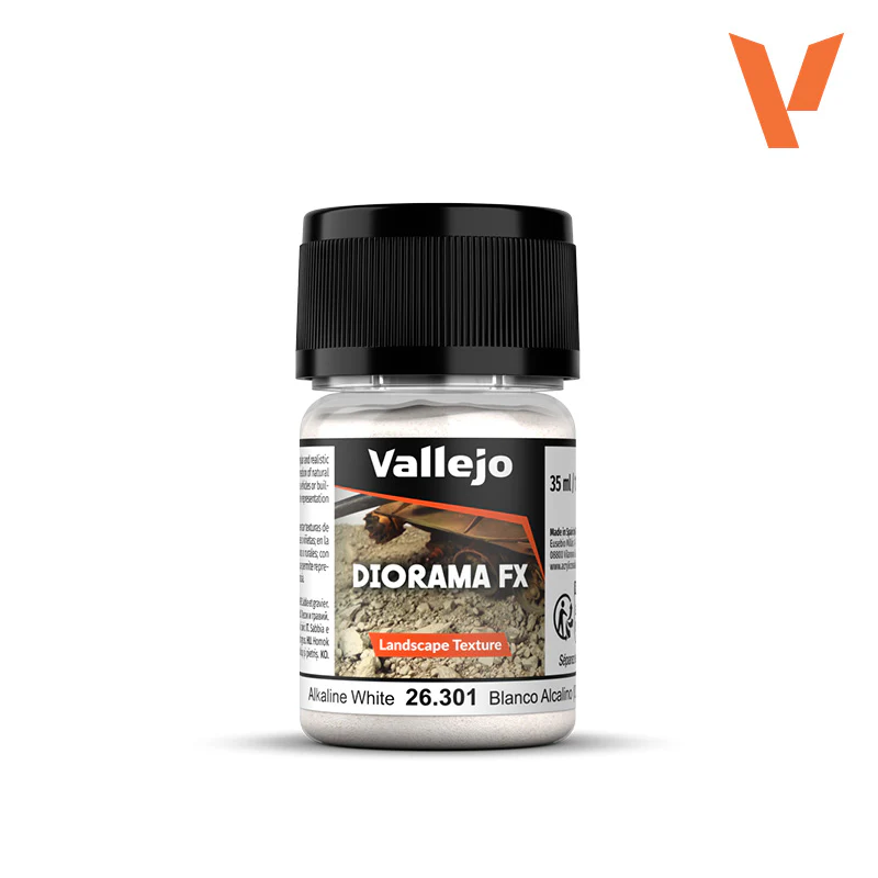 Vallejo - Diorama Effects - Landscape Texture - Alkaline White (0.5-1mm) [26.301] (35ml)