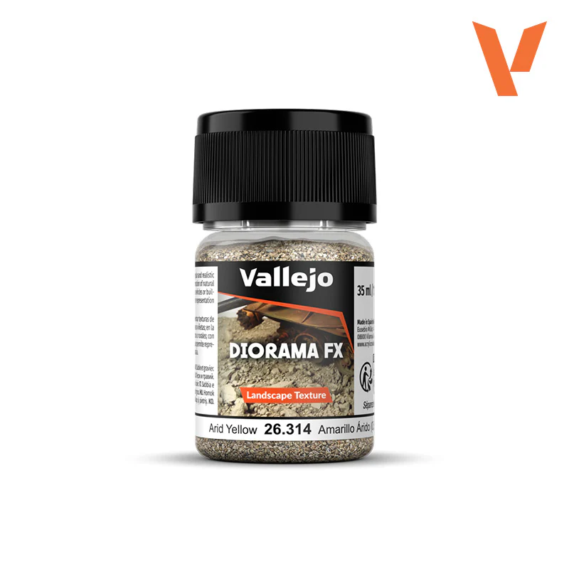 Vallejo - Diorama Effects - Landscape Texture - Arid Yellow (0.5-2mm) [26.314] (35ml)