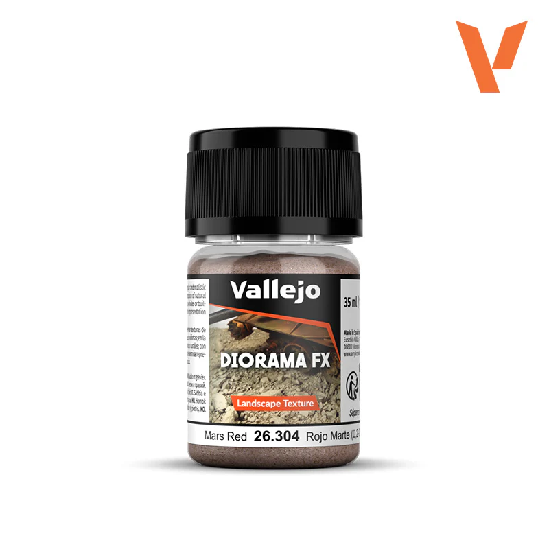 Vallejo - Diorama Effects - Landscape Texture - Mars Red (0.2-0.6mm) [26.304] (35ml)