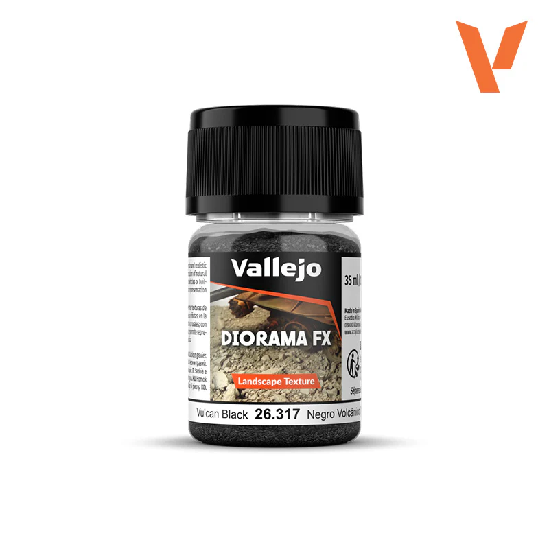 Vallejo - Diorama Effects - Landscape Texture - Vulcan Black (0.1-2mm) [26.317] (35ml)