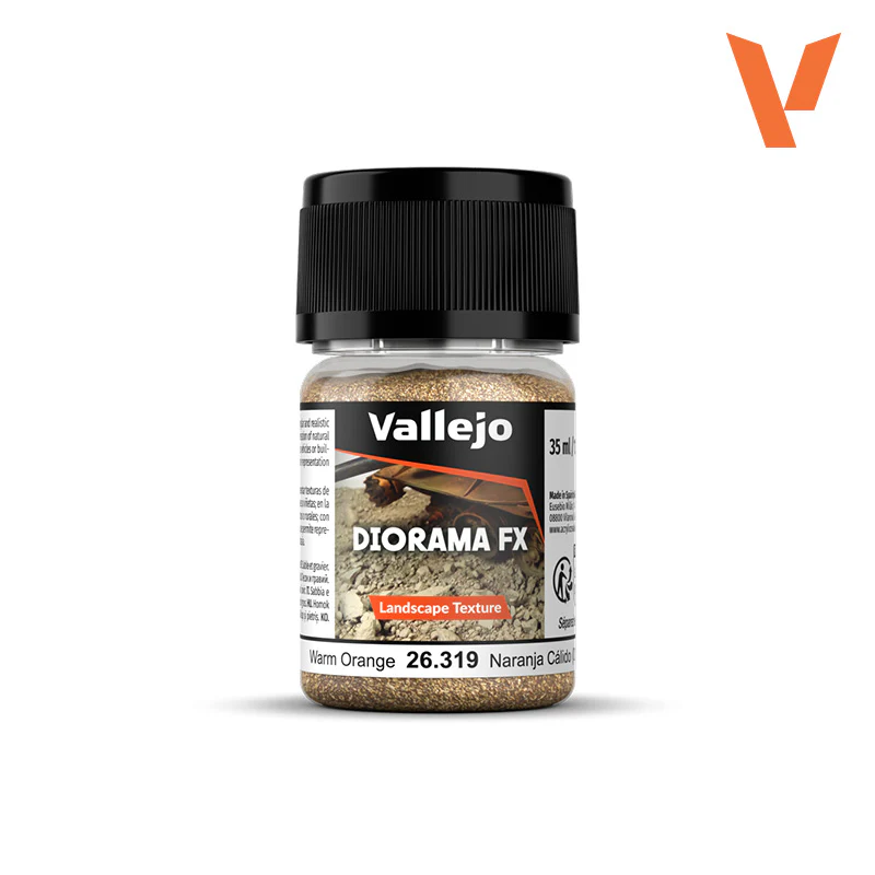 Vallejo - Diorama Effects - Landscape Texture - Warm Orange (0.1-0.6mm) [26.319]