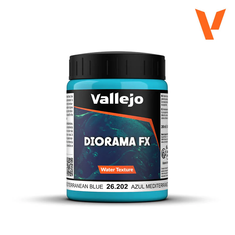 Vallejo - Diorama Effects - Water Texture - Mediterranean Blue [26.202] (200ml)