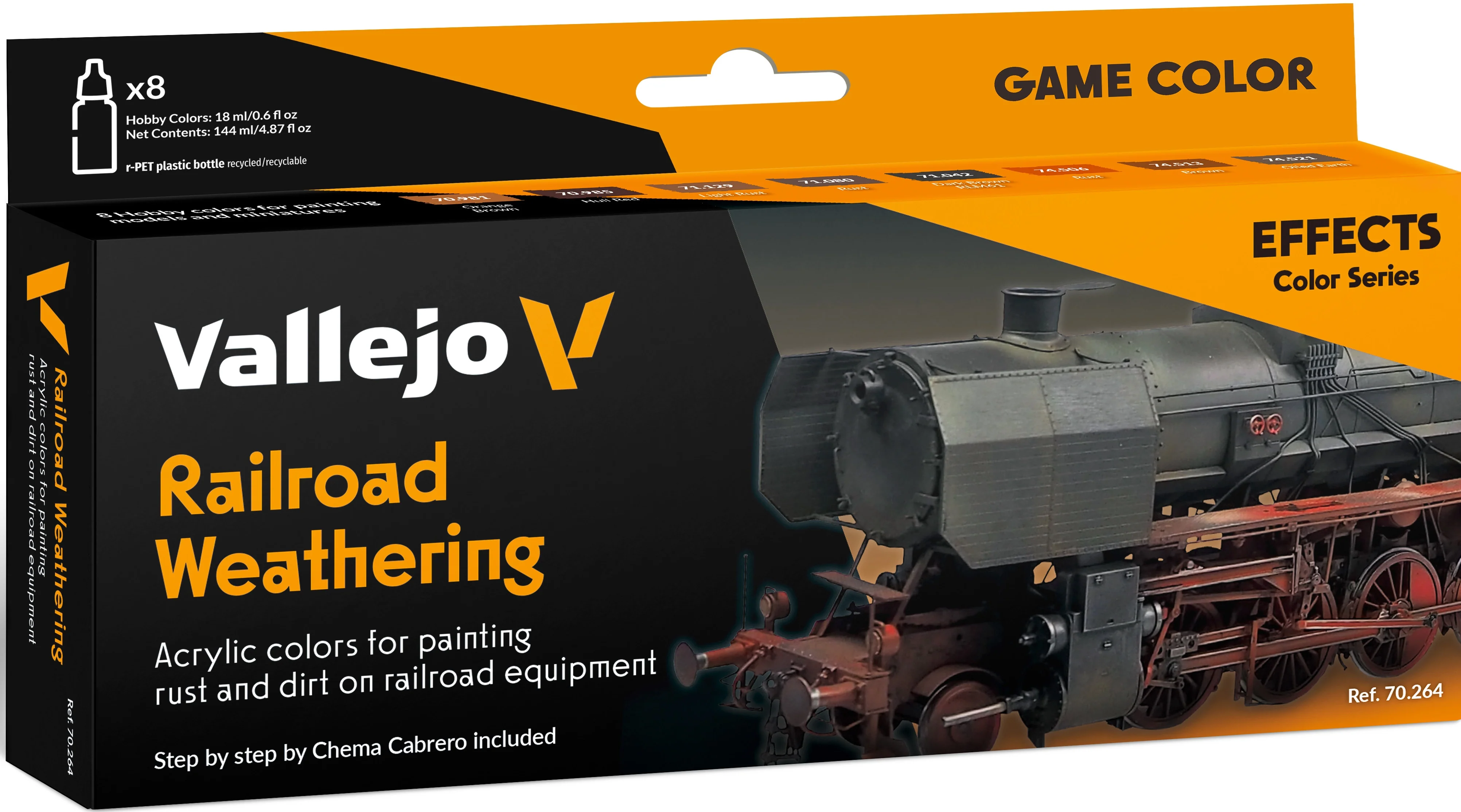 Vallejo - Model Color Paint Set: Railroad Weathering [70.264]