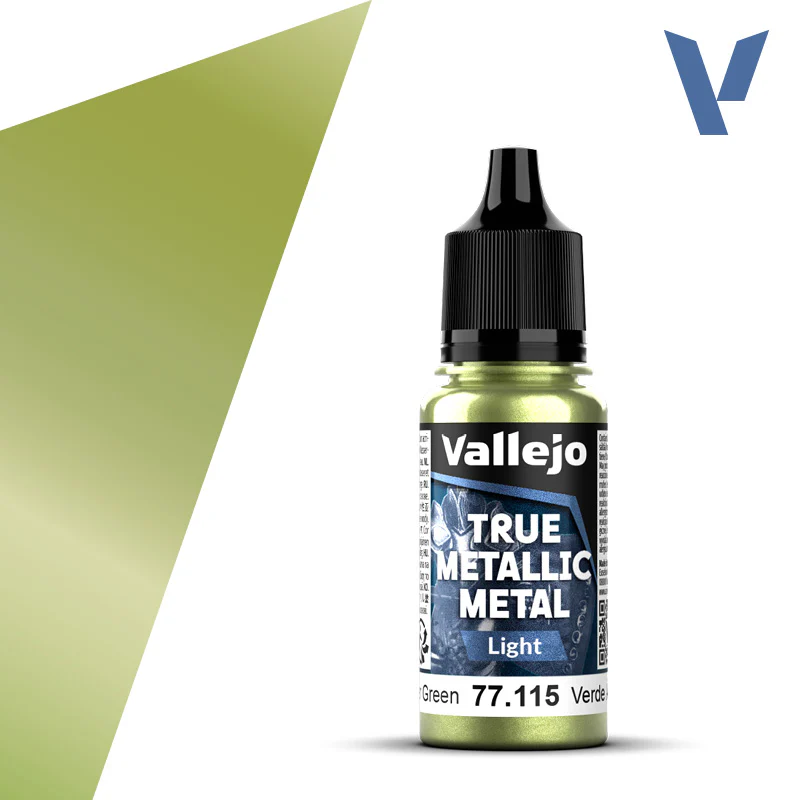 Vallejo - True Metallic Metal - Light: Amber Green [77.115] (18ml)