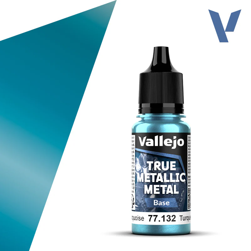 Vallejo - True Metallic Metal - Base: Hydra Turquoise [77.132] (18ml)