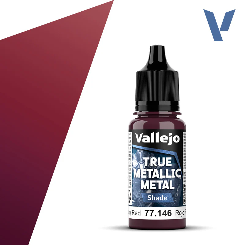 Vallejo - True Metallic Metal - Shade: Ruby Red [77.146] (18ml)