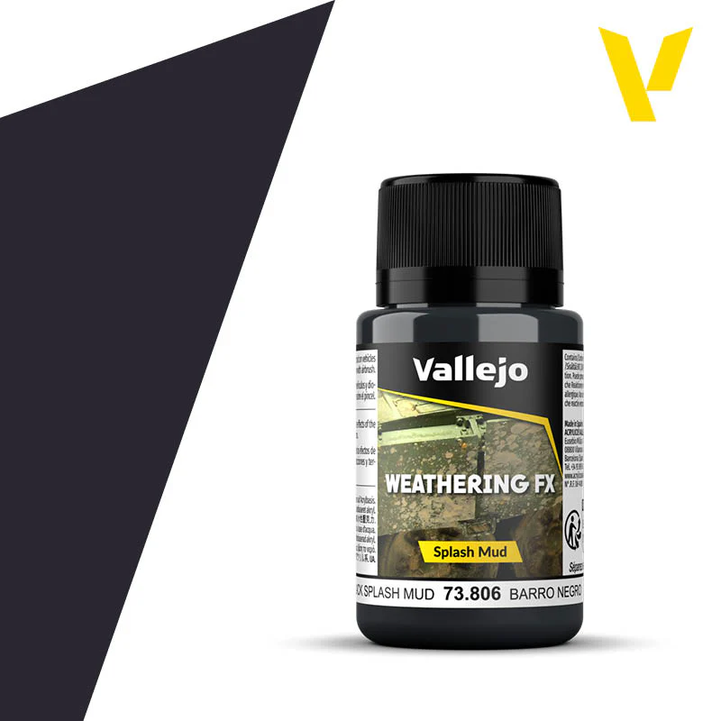 Vallejo - Weathering FX - Black Splash Mud [73.806] (40ml)