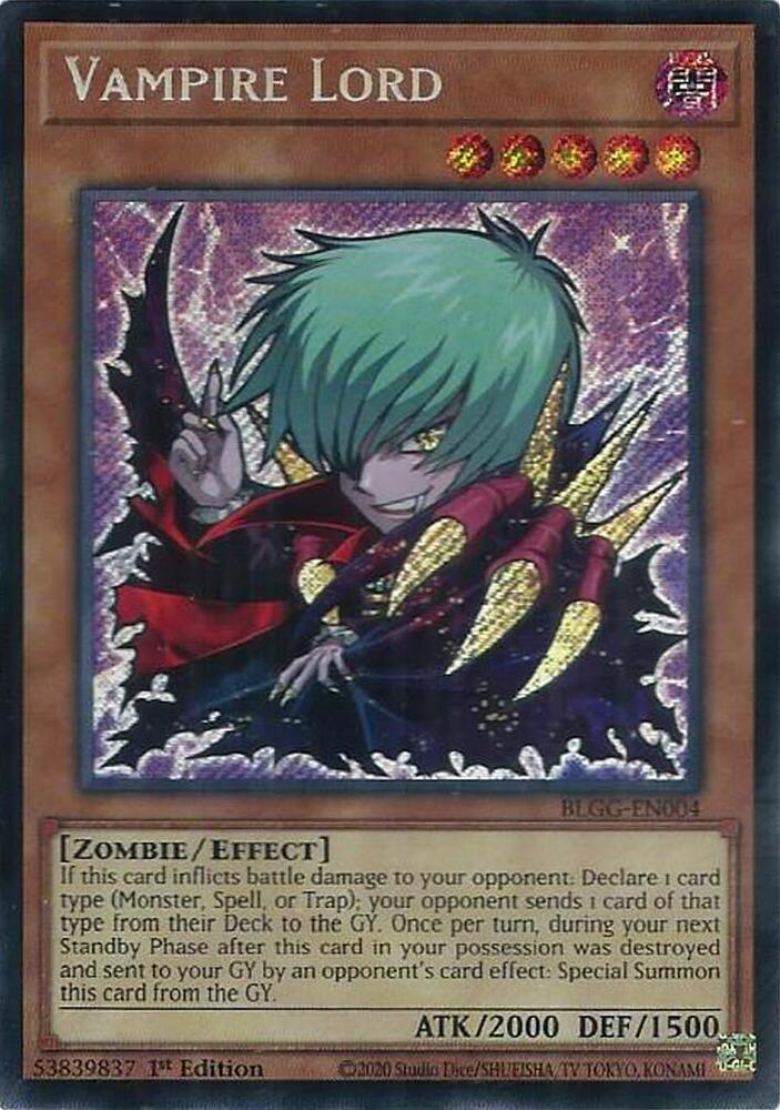 Vampire Lord - BLGG-EN004 - Secret Rare - 1st Edition
