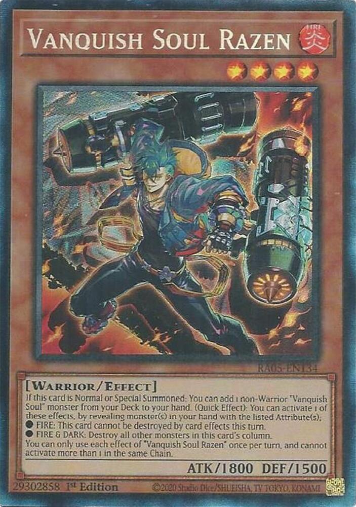 Vanquish Soul Razen (PCR) - RA05-EN134 - Prismatic Collector's Rare - 1st Edition