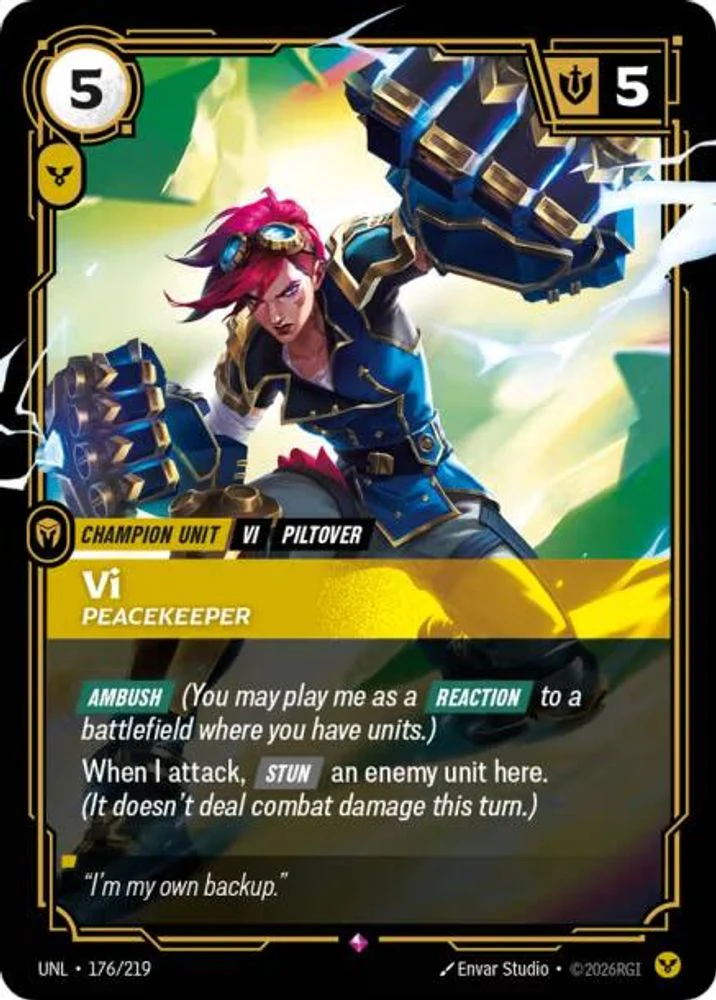 Vi - Peacekeeper - 176/219 - Rare