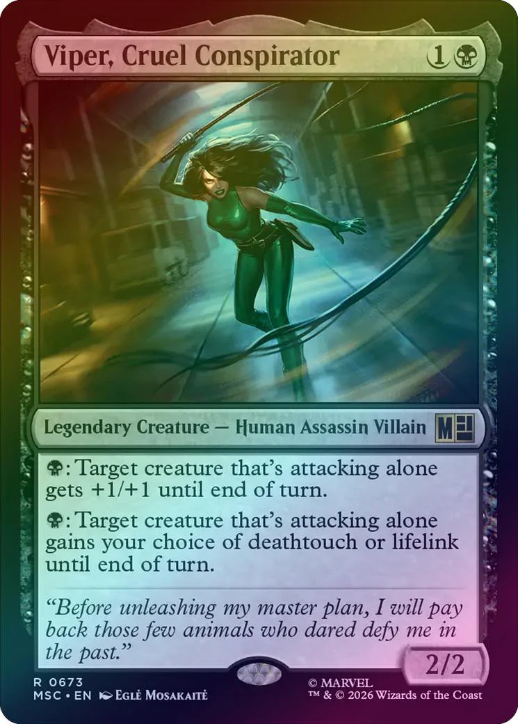 Viper, Cruel Conspirator (Foil) (MSC)