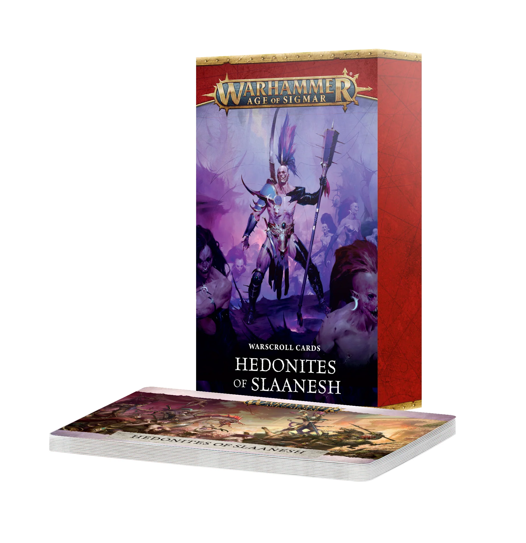 Warhammer: Age of Sigmar - Hedonites of Slaanesh - Warscroll Cards - 4th Edition [60050201016]