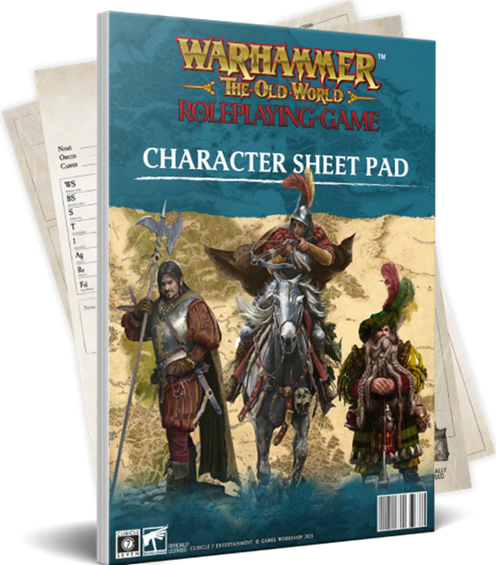 Warhammer: the Old World Roleplaying Game - Character Sheet Pad