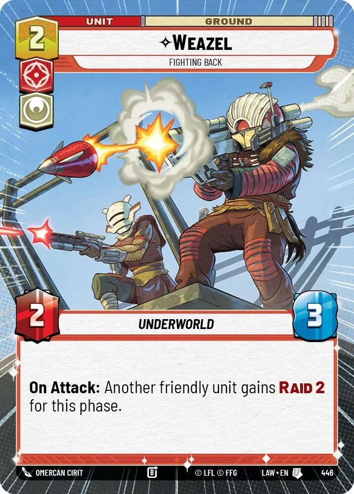 Weazel - Fighting Back (Hyperspace) - 446 - Uncommon