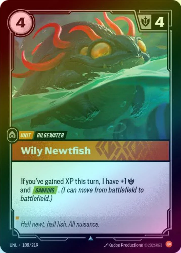Wily Newtfish - 108/219 - Uncommon (Foil)