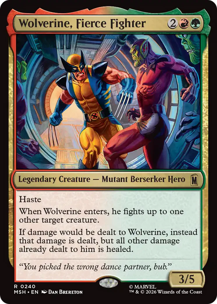 Wolverine, Fierce Fighter (MSH)