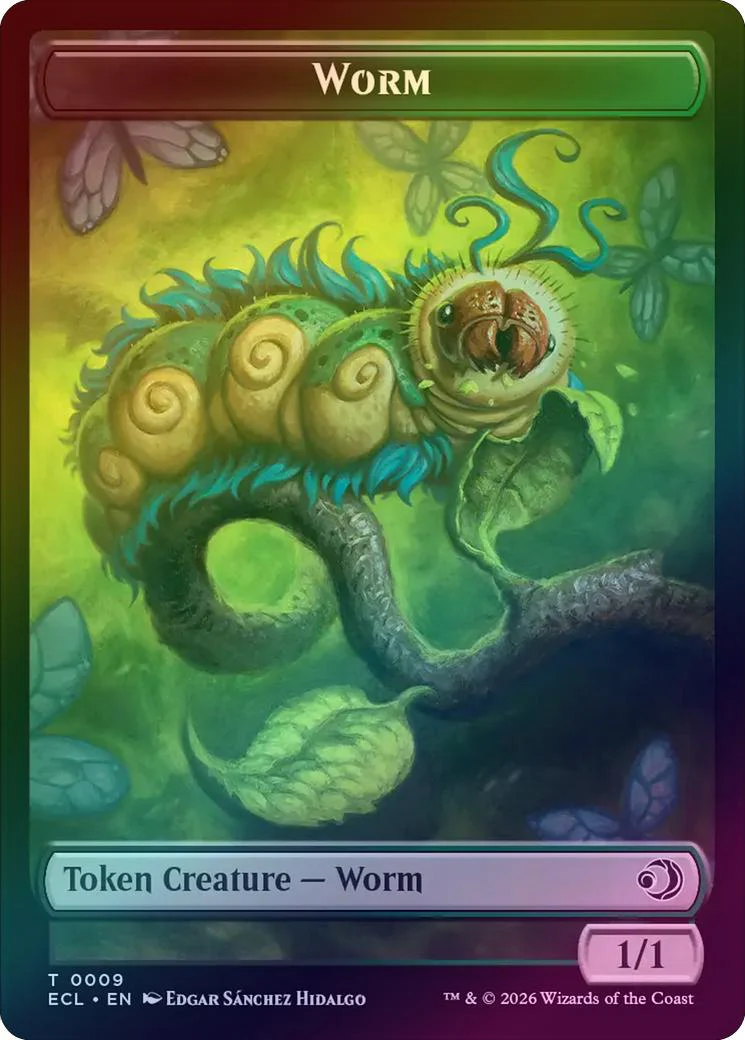 Worm // Merfolk Token (Foil) (TECL)