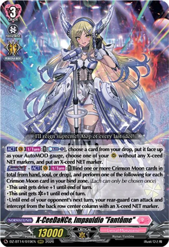 X-CeeDaNCe, Impauldio "Fantome" - DZ-BT14/019EN - Triple Rare