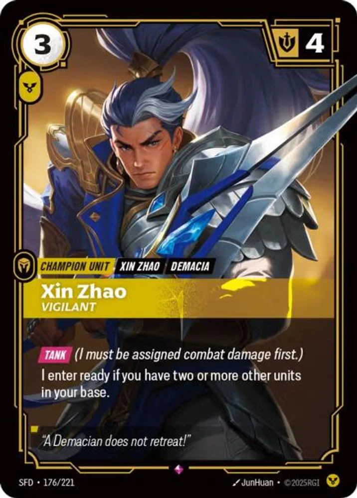 Xin Zhao - Vigilant - 176/221 - Rare