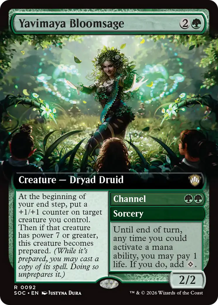 Yavimaya Bloomsage // Channel - Extended Art (SOC)