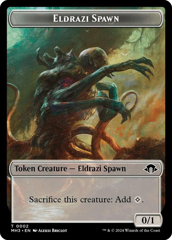 Zombie // Eldrazi Spawn Token (Foil) (TMH3) - Image 2