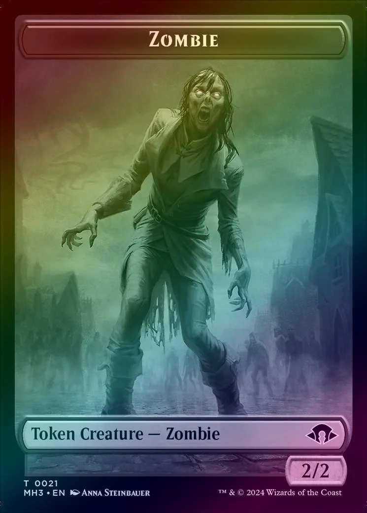 Zombie // Eldrazi Spawn Token (Foil) (TMH3)